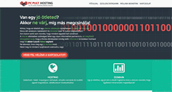 Desktop Screenshot of hosting.pcpult.hu